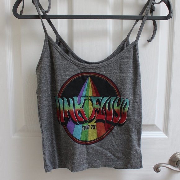 Daydreamer Tops - Daydreamer NWT Pink Floyd Cropped Tank